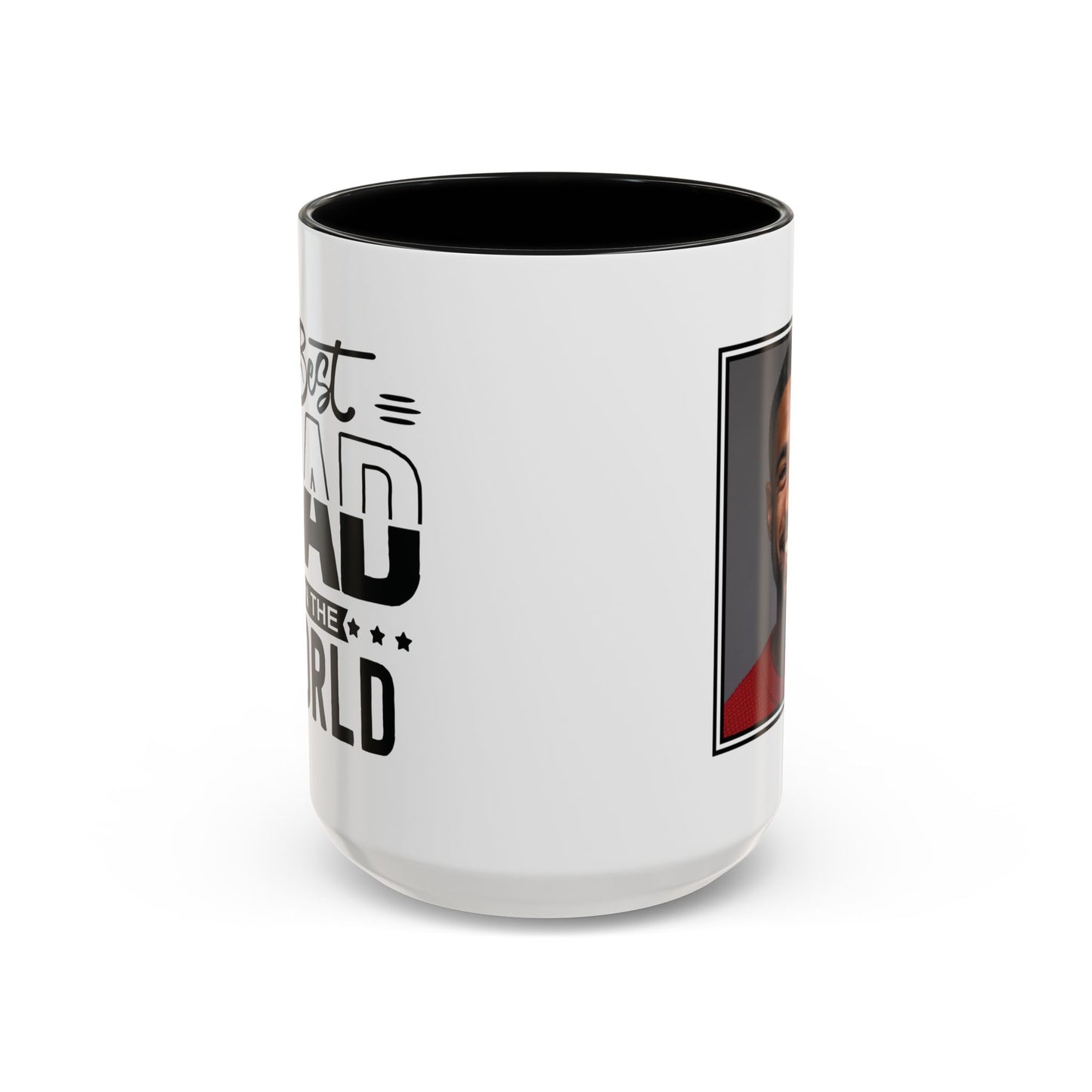 Custom Father's Day Accent Coffee Mug | 11oz & 15oz Personalized Ceramic Mug