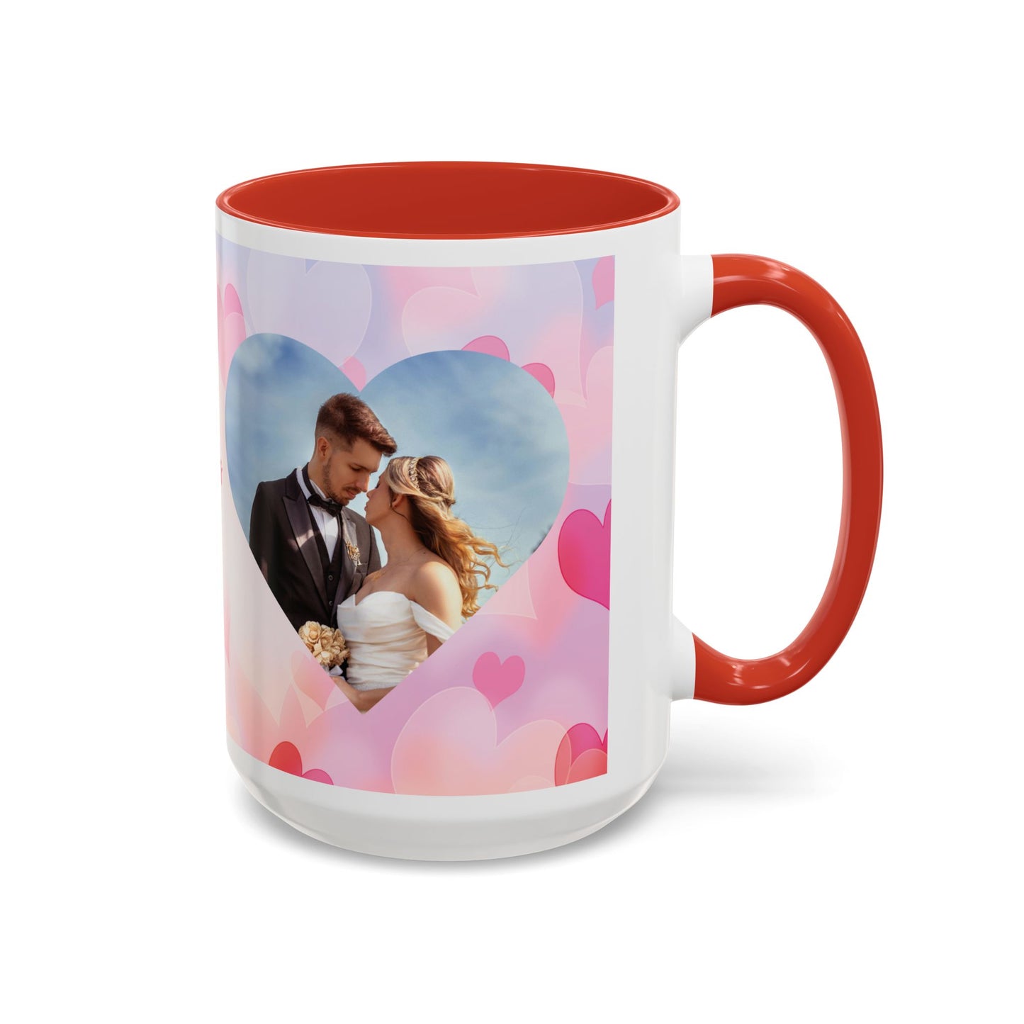 Valentine’s Day Mug Set – Romantic Heart & Custom Photo Design