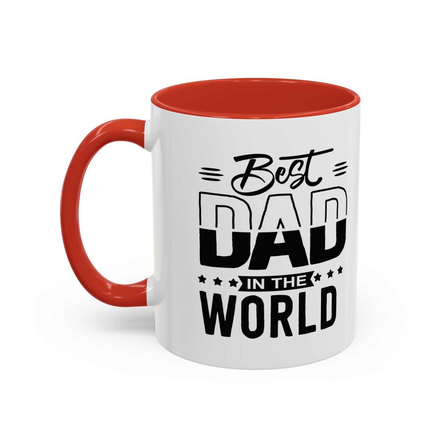 Custom Father's Day Accent Coffee Mug | 11oz & 15oz Personalized Ceramic Mug