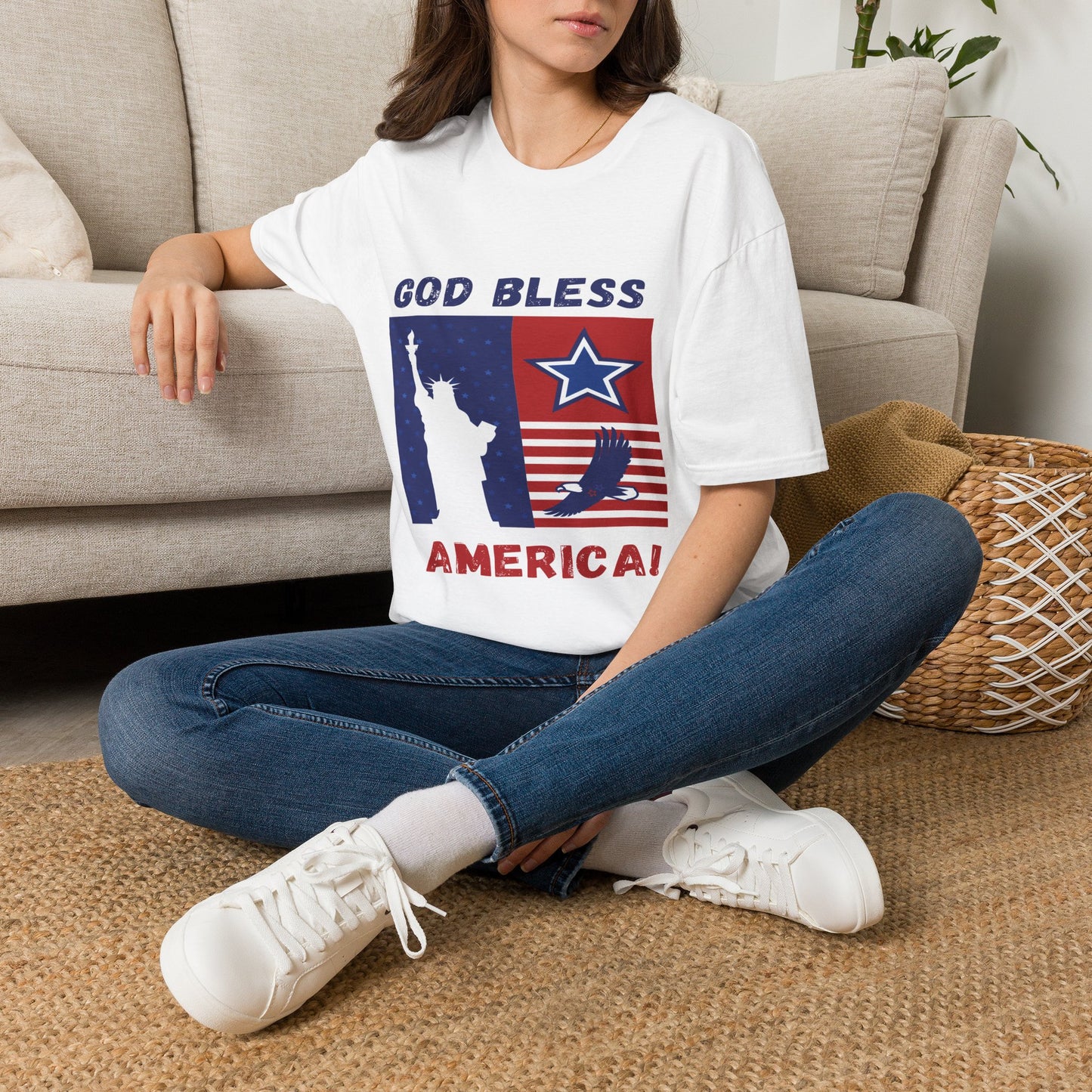 4th of July Unisex Softstyle T-Shirt |  Patriotic Tee
