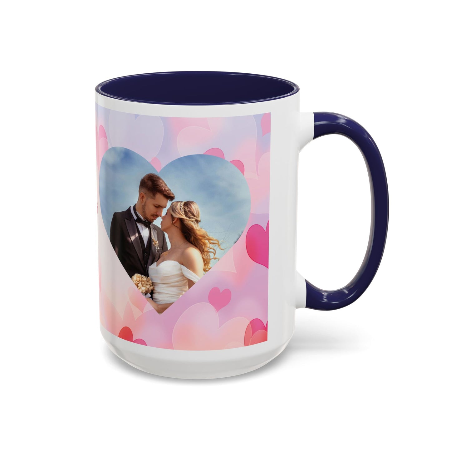 Valentine’s Day Mug Set – Romantic Heart & Custom Photo Design