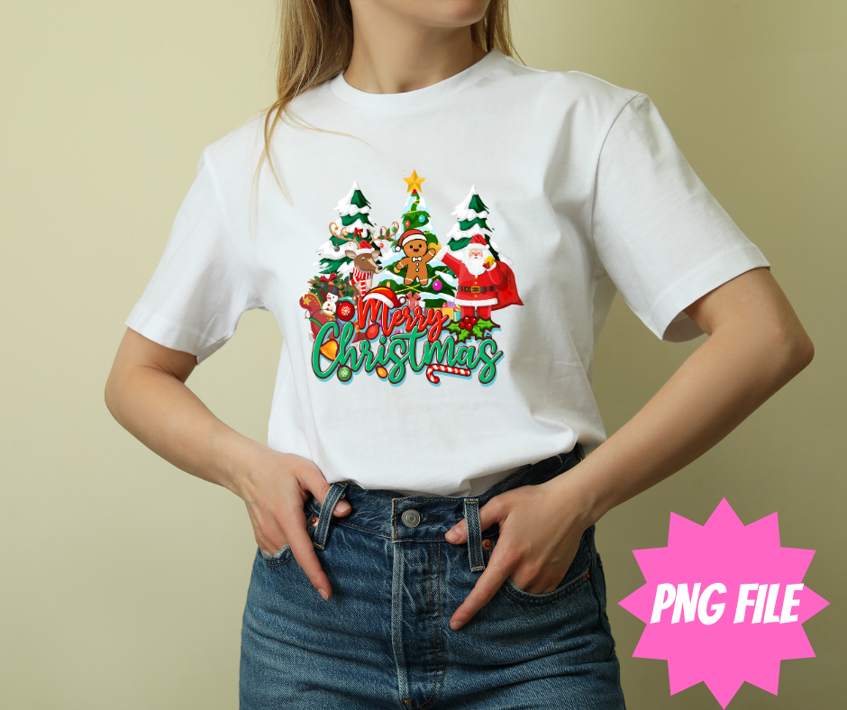 Free Christmas PNG Bundle | Joy to the World, Ho Ho Ho & Merry Christmas Designs for Sublimation, DTF & DTG