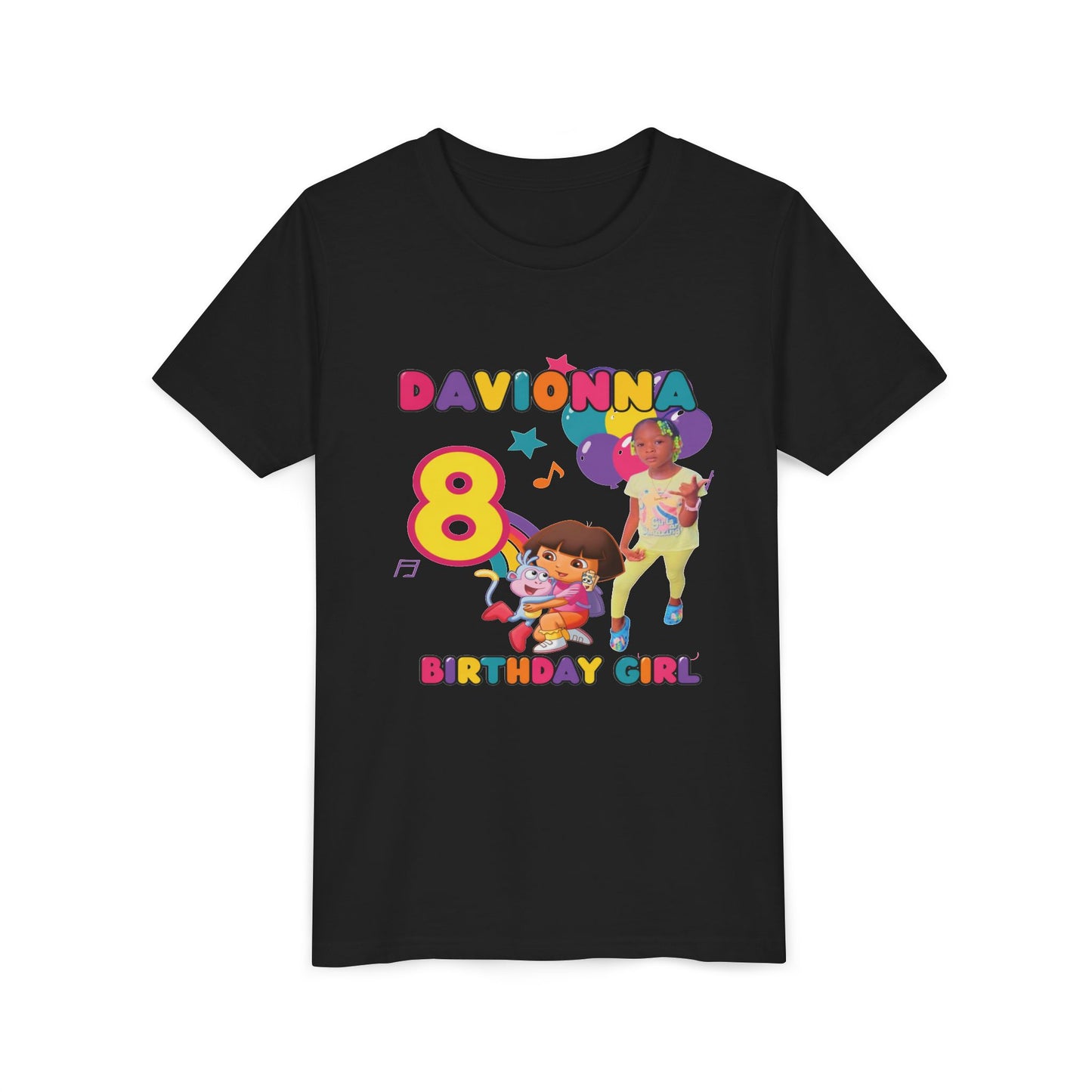 Birthday Girl Shirt – Custom Name & Age – Kids Birthday Tee