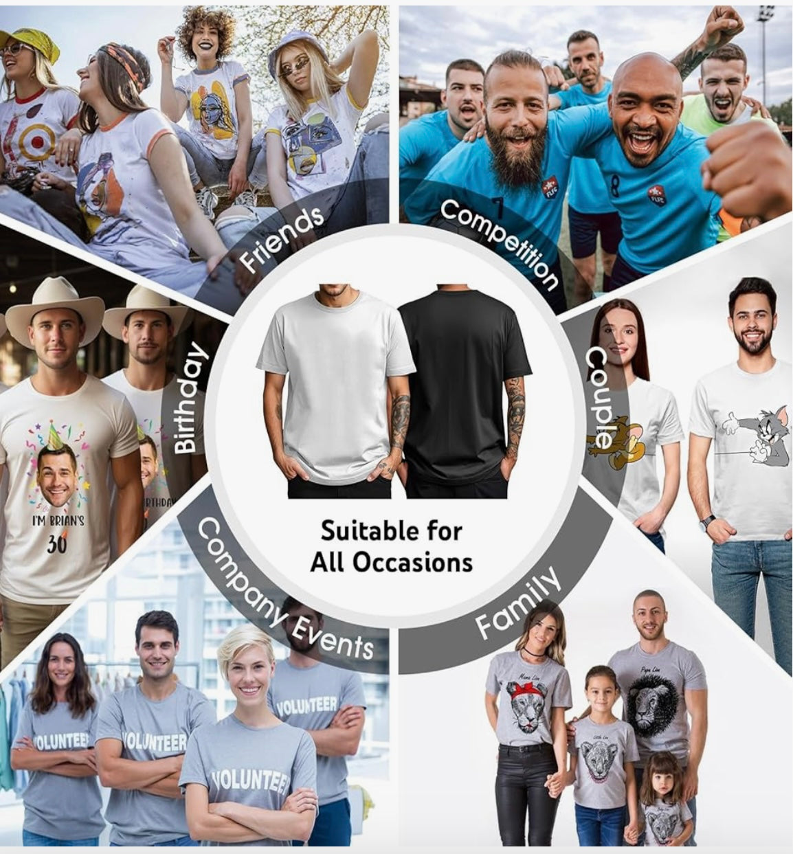 Custom T-Shirt| Personalized Tee with Your Text or Design Unique Gift for Him or Her Made-to-Order Apparel