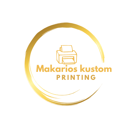 Here’s a strong, SEO-friendly alt text for your Makarios Kustom Printing logo:
Alt text:
Gold circular brushstroke logo featuring a printer icon above the text "Makarios Kustom Printing" 