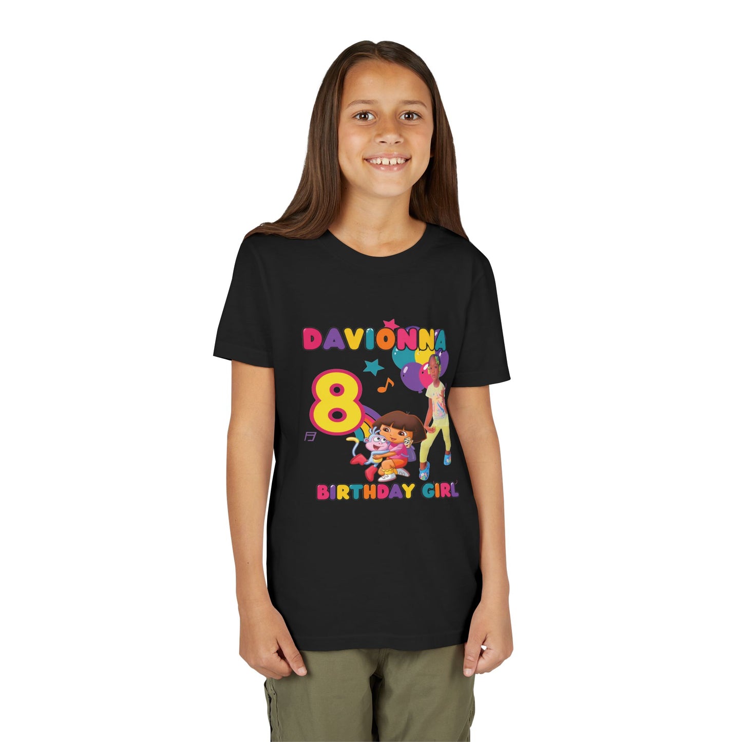 Birthday Girl Shirt – Custom Name & Age – Kids Birthday Tee