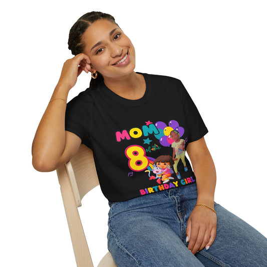 Family Birthday Matching Shirts – Custom Name & Age – Birthday Girl, Mom & Dad Bundle