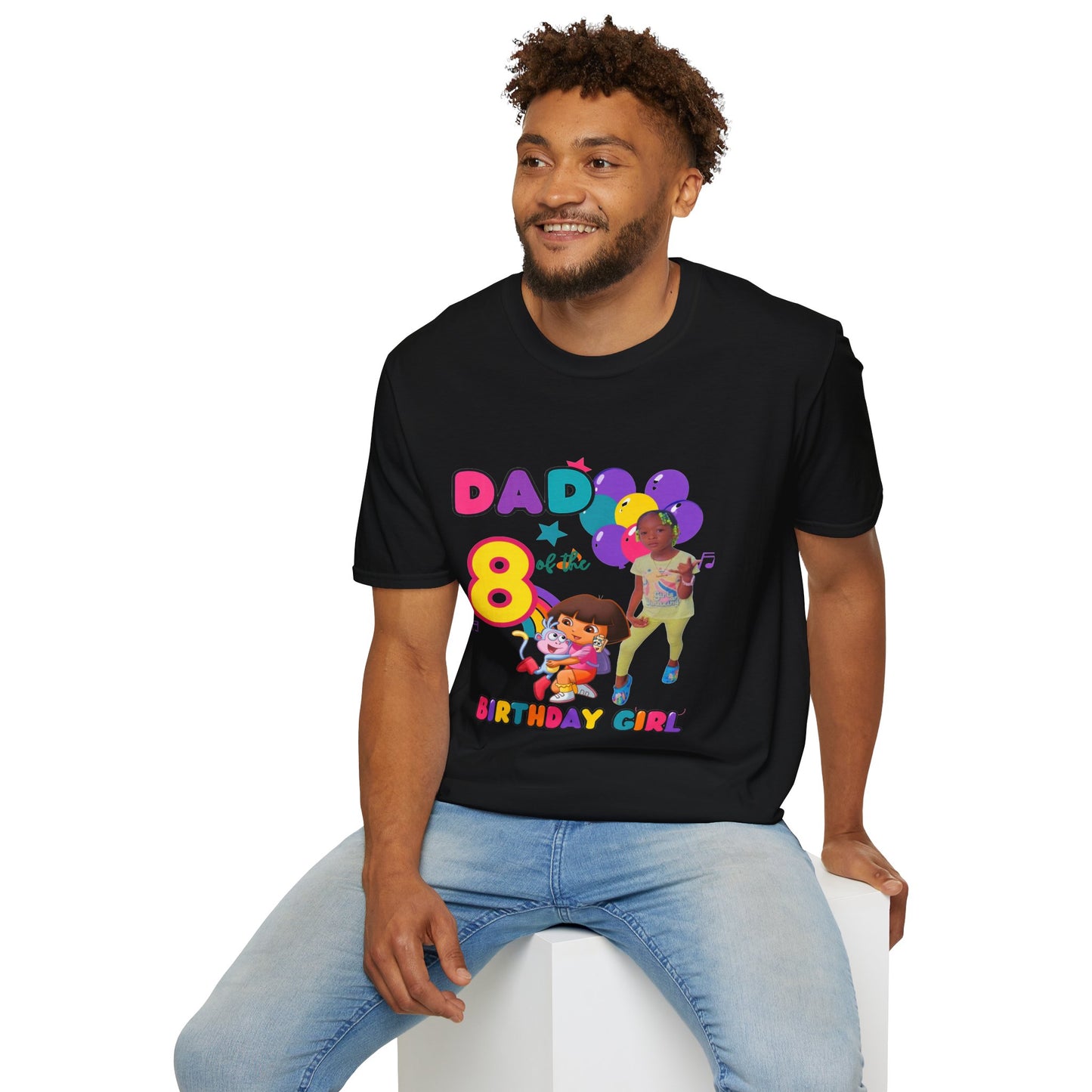 Family Birthday Matching Shirts – Custom Name & Age – Birthday Girl, Mom & Dad Bundle