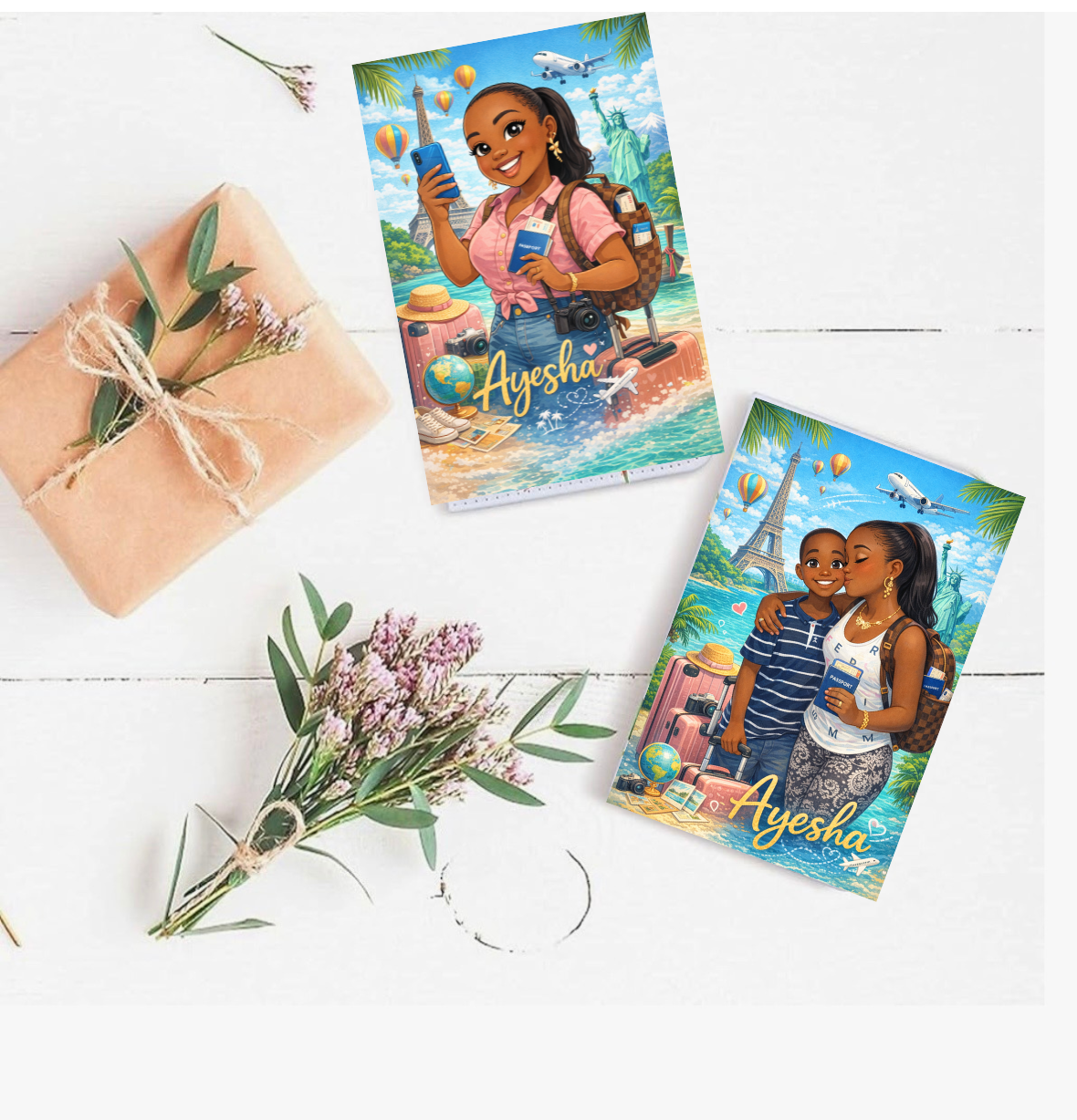 " Custom Passport Cover – “Travel Edition” (Personalized)