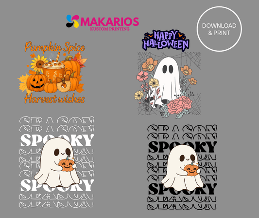 Pumpkin Spice Harvest Wishes Fall PNG Clipart Bundle Autumn Sublimation Graphics - Makarios kustom printing